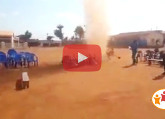 Dios se manifestó en un torbellino en medio de campaña evangelística.-VIDEO