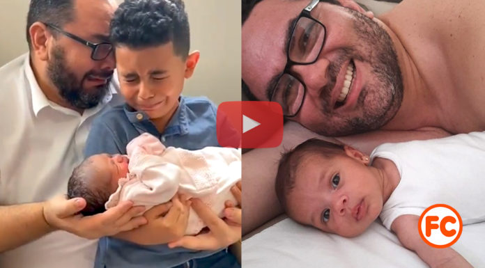 Hombre estéril recibe emocionado a su hija recién nacida: «Solo Jesús puede hacerlo»
